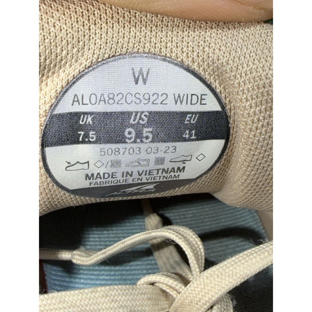 Altra Lone Peak 7 Women Size 9.5 Wide Beige Running Shoes Comfort Trail Sneakers - Picture 12 of 12